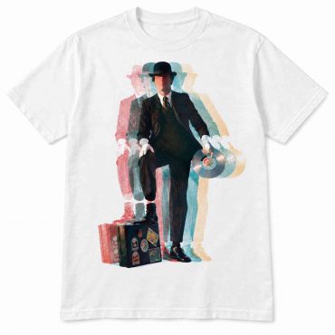 Pink Floyd Shirt - Wish You Were Here Desert Man In Bowler Psychedelic Echo Effect