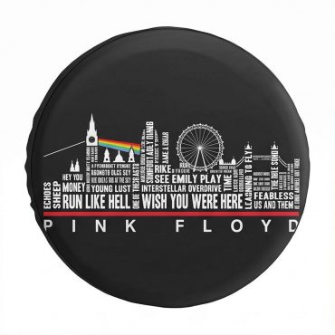 Pink Floyd Spare Tire Cover - London Typography Album Art Pink Floyd Spare Tire Cover - London Typography Album Art
