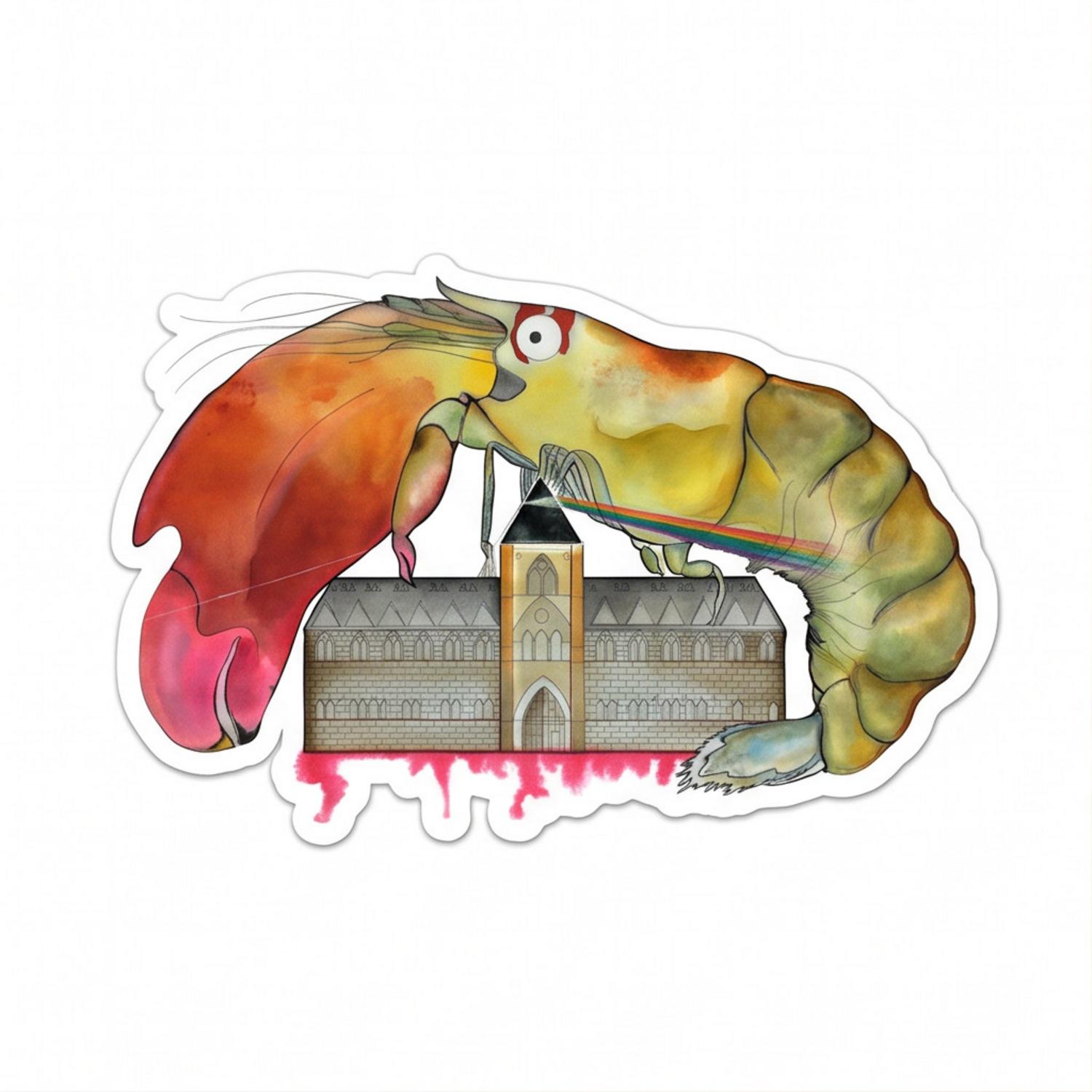 Pink Floyd Sticker - Another Shrimp in the Wall Pink Floyd Sticker - Another Shrimp in the Wall