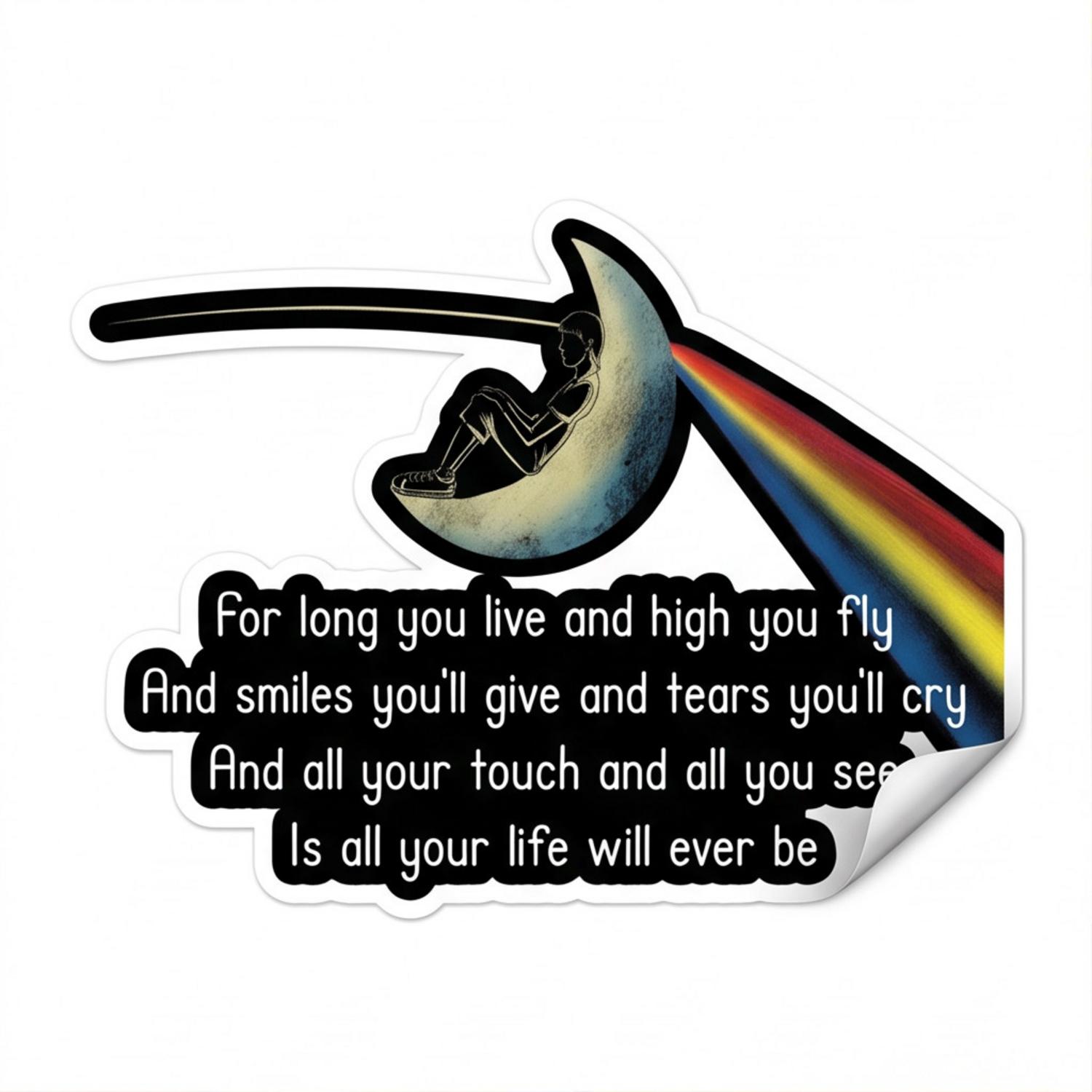 Pink Floyd Sticker - Breathe Lyric DSOTM All Your Life Will Ever Be Pink Floyd Sticker - Breathe Lyric DSOTM All Your Life Will Ever Be