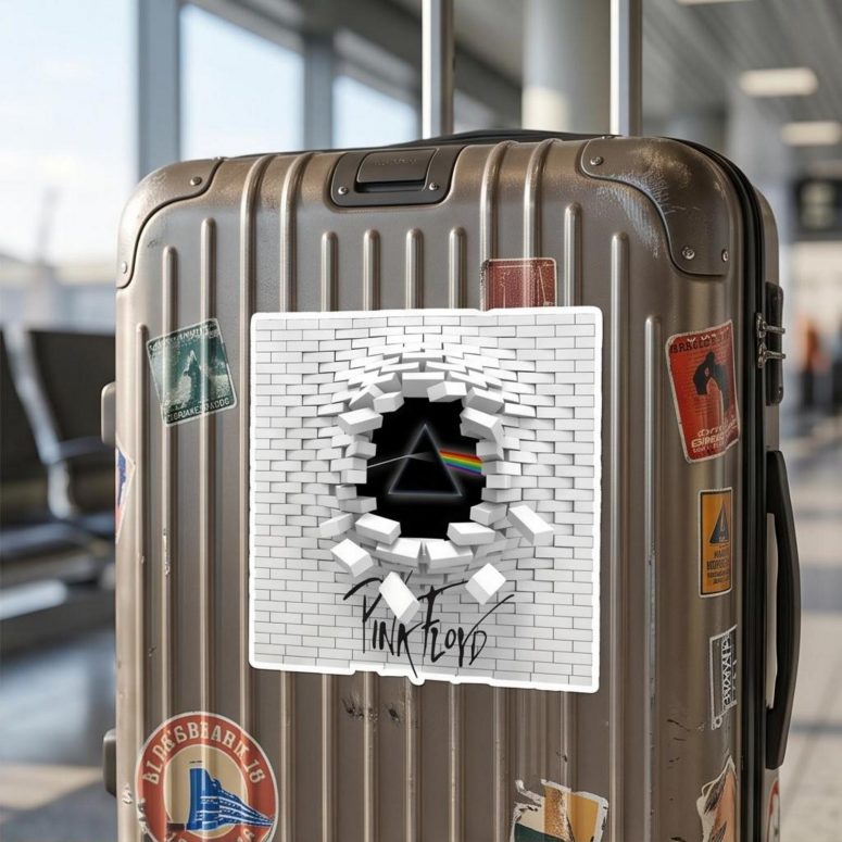 Pink Floyd Sticker - Brick In The Wall 3D Pink Floyd Sticker - Brick In The Wall 3D