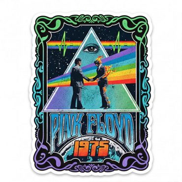 Pink Floyd Sticker - Dark Side Of the Moon Wish You Were Here 1975 Pink Floyd Sticker - Dark Side Of the Moon Wish You Were Here 1975