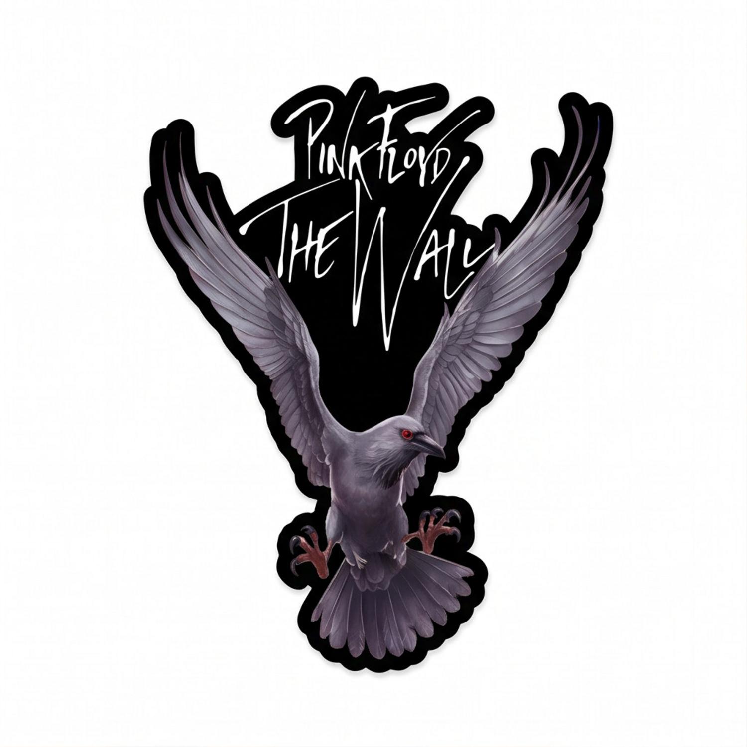 Pink Floyd Sticker - Death Raven Bird The Wall Pink Floyd Sticker - Death Raven Bird The Wall