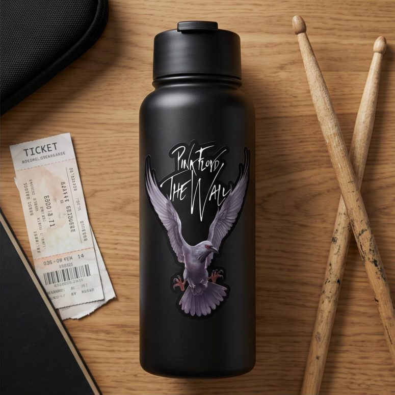 Pink Floyd Sticker - Death Raven Bird The Wall Pink Floyd Sticker - Death Raven Bird The Wall
