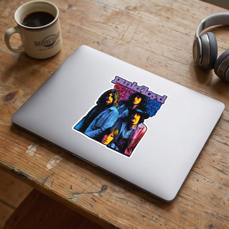 Pink Floyd Sticker - Discontinued Flower Power Psychedelic Pink Floyd Sticker - Discontinued Flower Power Psychedelic