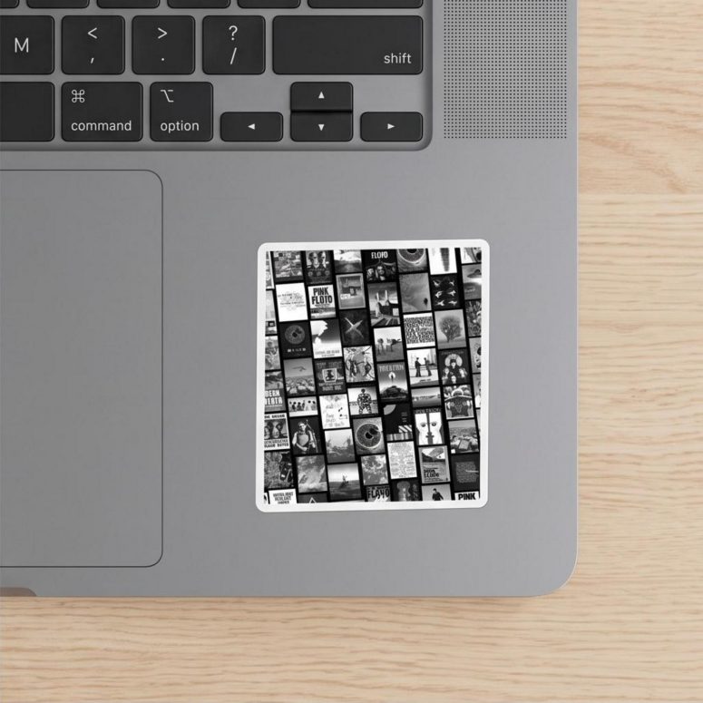Pink Floyd Sticker - Pink Floyd Artwork Poster Collage Black White Pink Floyd Sticker - Pink Floyd Artwork Poster Collage Black White
