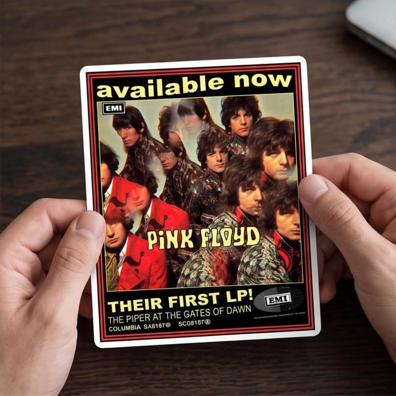 Pink Floyd Sticker - Piper at the Gates of Dawn LP Members Pink Floyd Sticker - Piper at the Gates of Dawn LP Members