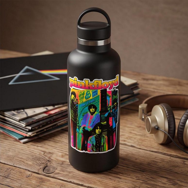 Pink Floyd Sticker - Psychedelic Colors Members Pink Floyd Sticker - Psychedelic Colors Members