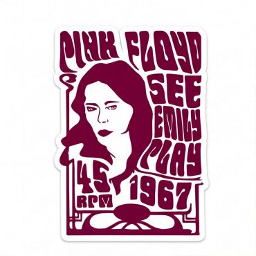 Pink Floyd Sticker - See Emily Play 1967 Pink Floyd Sticker - See Emily Play 1967