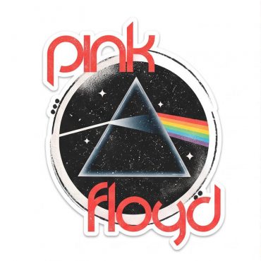 Pink Floyd Sticker - Vintage Dark Side Of The Moon Circle Focus