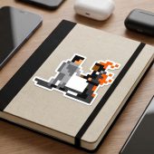 Pink Floyd Sticker - Wish You Were Here ShakeHand Pixel Art