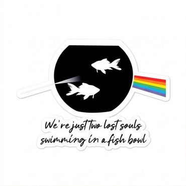 Pink Floyd Sticker - Wish You Were Here Two Lost Souls Pink Floyd Sticker - Wish You Were Here Two Lost Souls