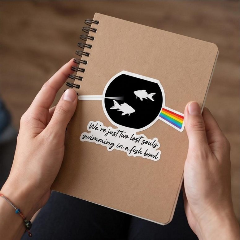 Pink Floyd Sticker - Wish You Were Here Two Lost Souls 5400×7200dpi300