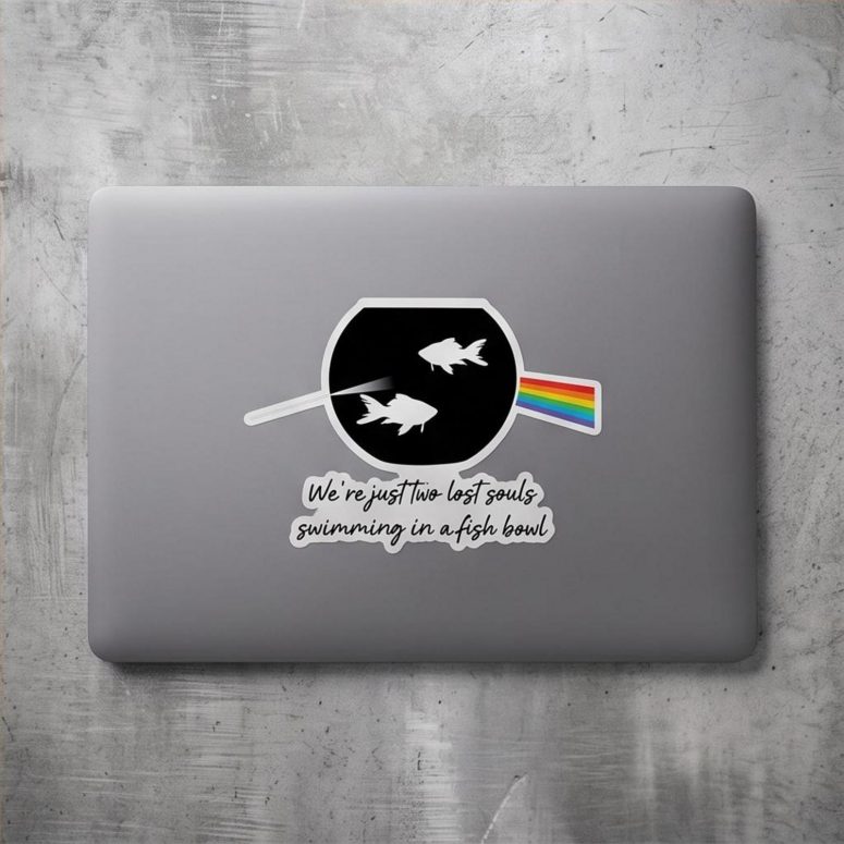 Pink Floyd Sticker - Wish You Were Here Two Lost Souls 5400×7200dpi300