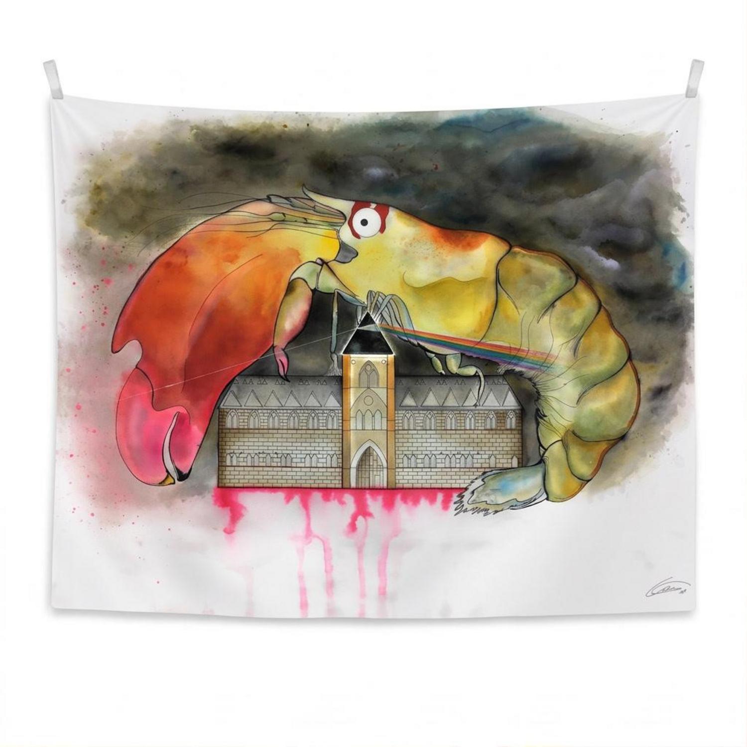 Pink Floyd Tapestry - Another Shrimp in the Wall Pink Floyd Tapestry - Another Shrimp in the Wall