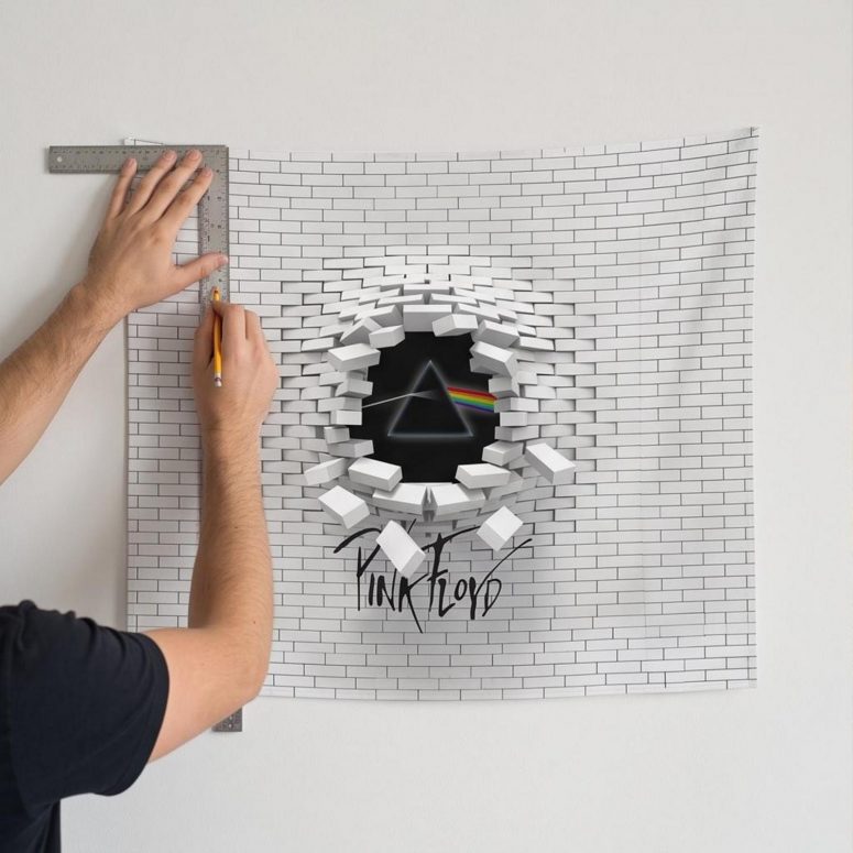 Pink Floyd Tapestry - Brick In The Wall 3D