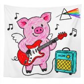 Pink Floyd Tapestry - Crayon Another Pig In he Band