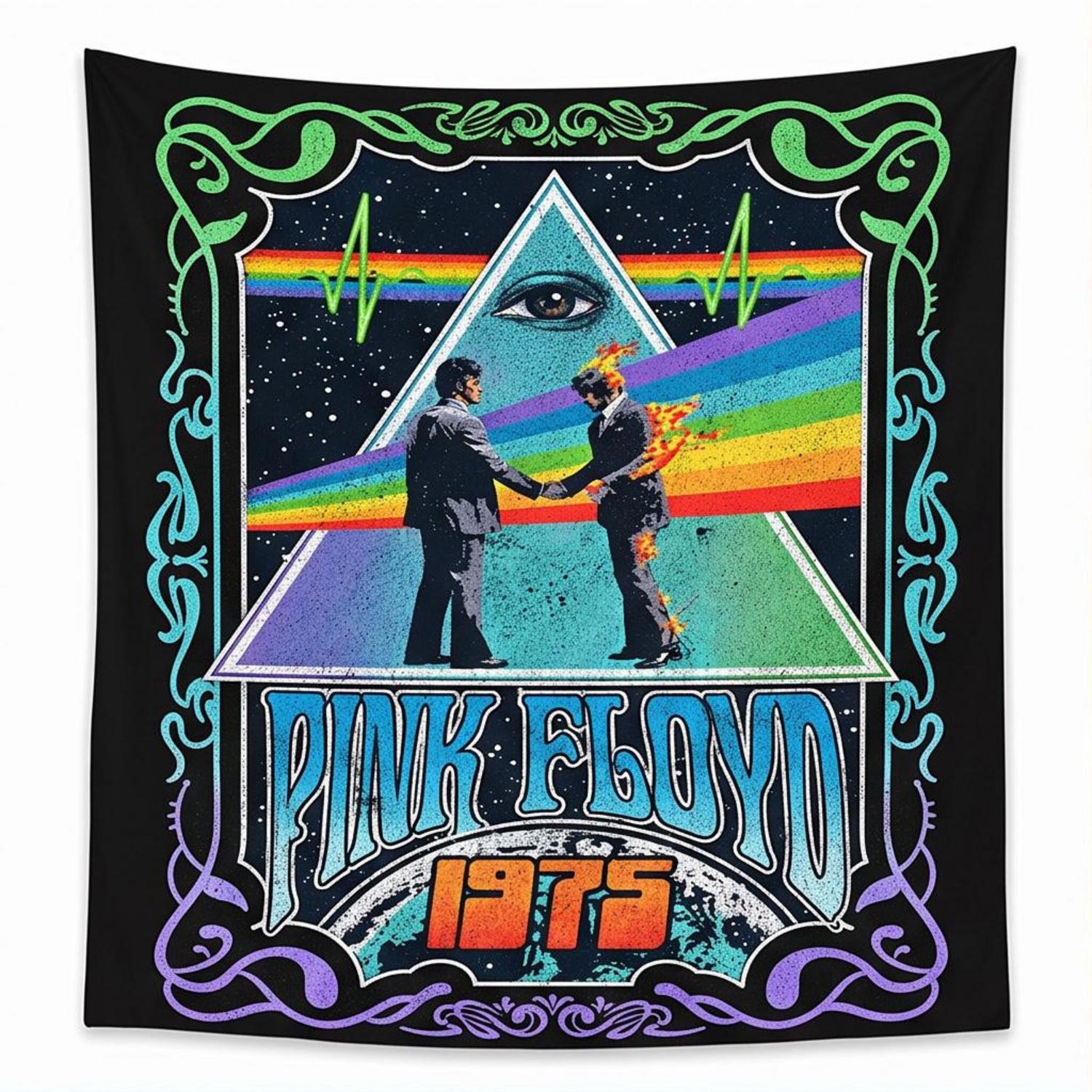 Pink Floyd Tapestry - Dark Side Of the Moon Wish You Were Here 1975 Pink Floyd Tapestry - Dark Side Of the Moon Wish You Were Here 1975