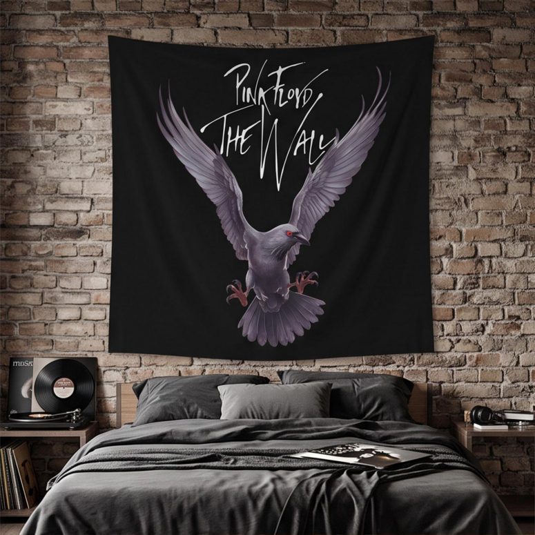 Pink Floyd Tapestry - Death Raven Bird The Wall Pink Floyd Tapestry - Death Raven Bird The Wall