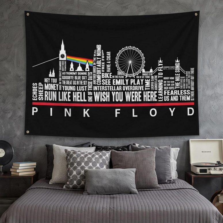 Pink Floyd Tapestry - London Typography Album Art Pink Floyd Tapestry - London Typography Album Art