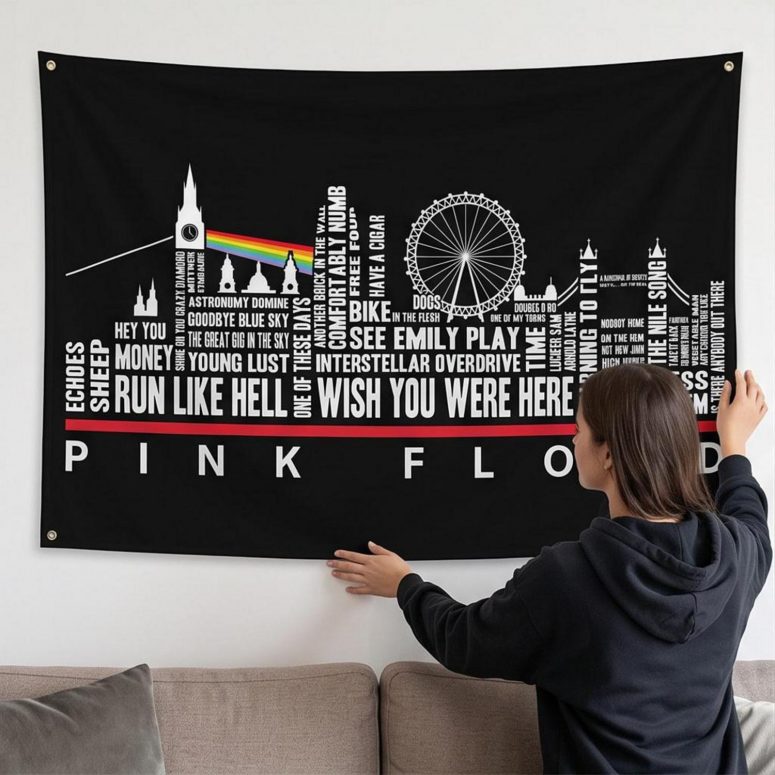 Pink Floyd Tapestry - London Typography Album Art Pink Floyd Tapestry - London Typography Album Art