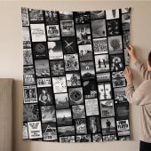 Pink Floyd Tapestry - Pink Floyd Artwork Poster Collage Black White
