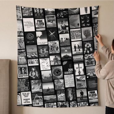 Pink Floyd Tapestry - Pink Floyd Artwork Poster Collage Black White