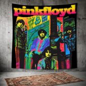 Pink Floyd Tapestry - Psychedelic Colors Members Pink Floyd Tapestry - Psychedelic Colors Members