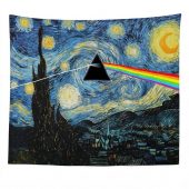 Pink Floyd Tapestry - Starry Night Dark Side Of The Moon Van Gogh