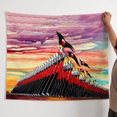 Pink Floyd Tapestry - The Wall Marching Hammers Drawing Art Pink Floyd Tapestry - The Wall Marching Hammers Drawing Art