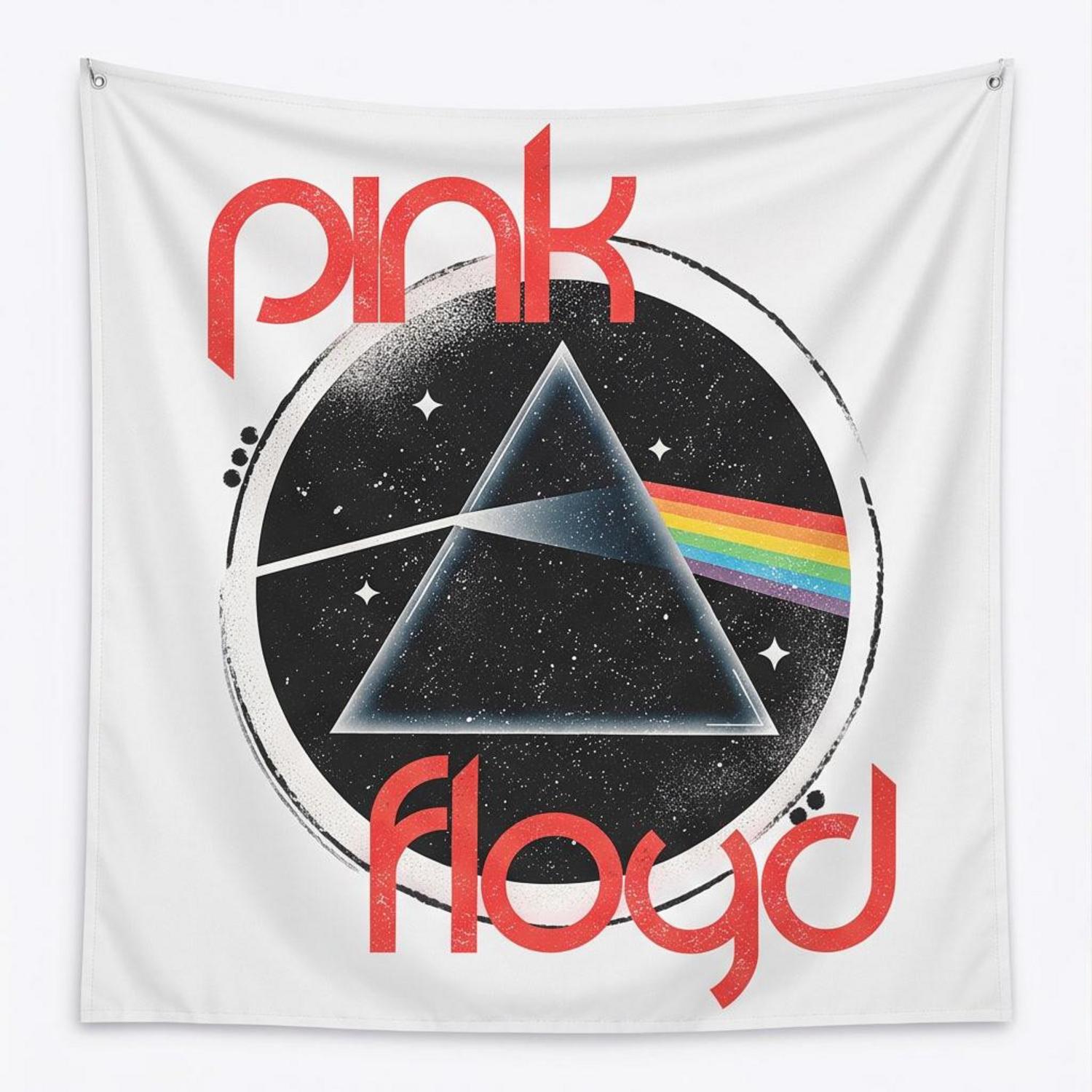 Pink Floyd Tapestry - Vintage Dark Side Of The Moon Circle Focus Pink Floyd Tapestry - Vintage Dark Side Of The Moon Circle Focus