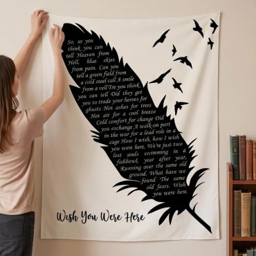 Pink Floyd Tapestry - Wish You Were Here Lyrics Black Feather
