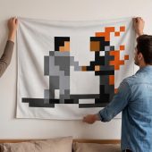 Pink Floyd Tapestry - Wish You Were Here ShakeHand Pixel Art