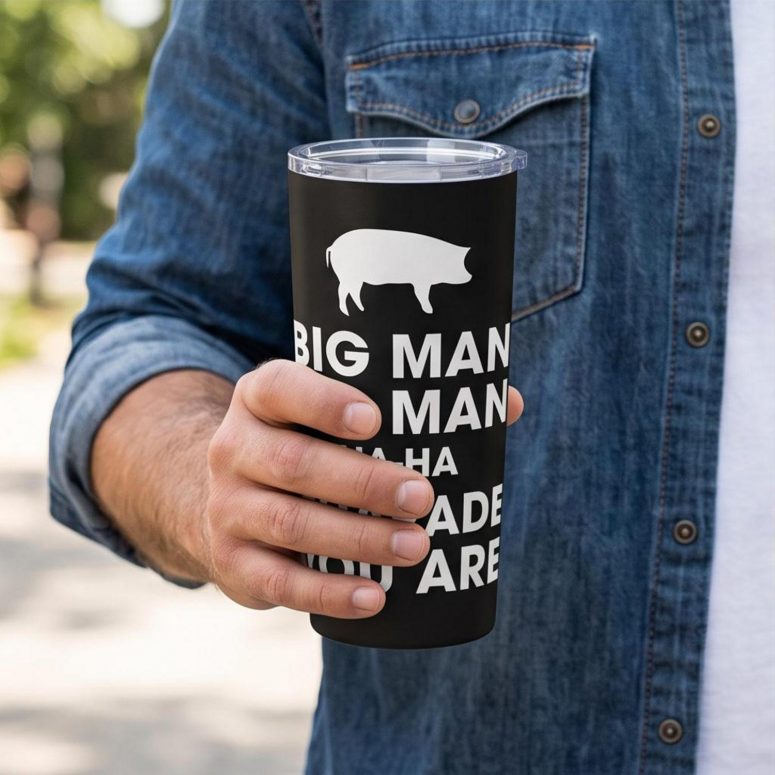 Pink Floyd Tumbler - Big Man, Pig Man, ha ha Charade You Are