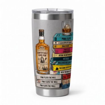 Pink Floyd Tumbler - Cassettee Collection Comfortably Numb Rum & Classic Albums Artwork