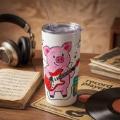 Pink Floyd Tumbler - Crayon Another Pig In he Band