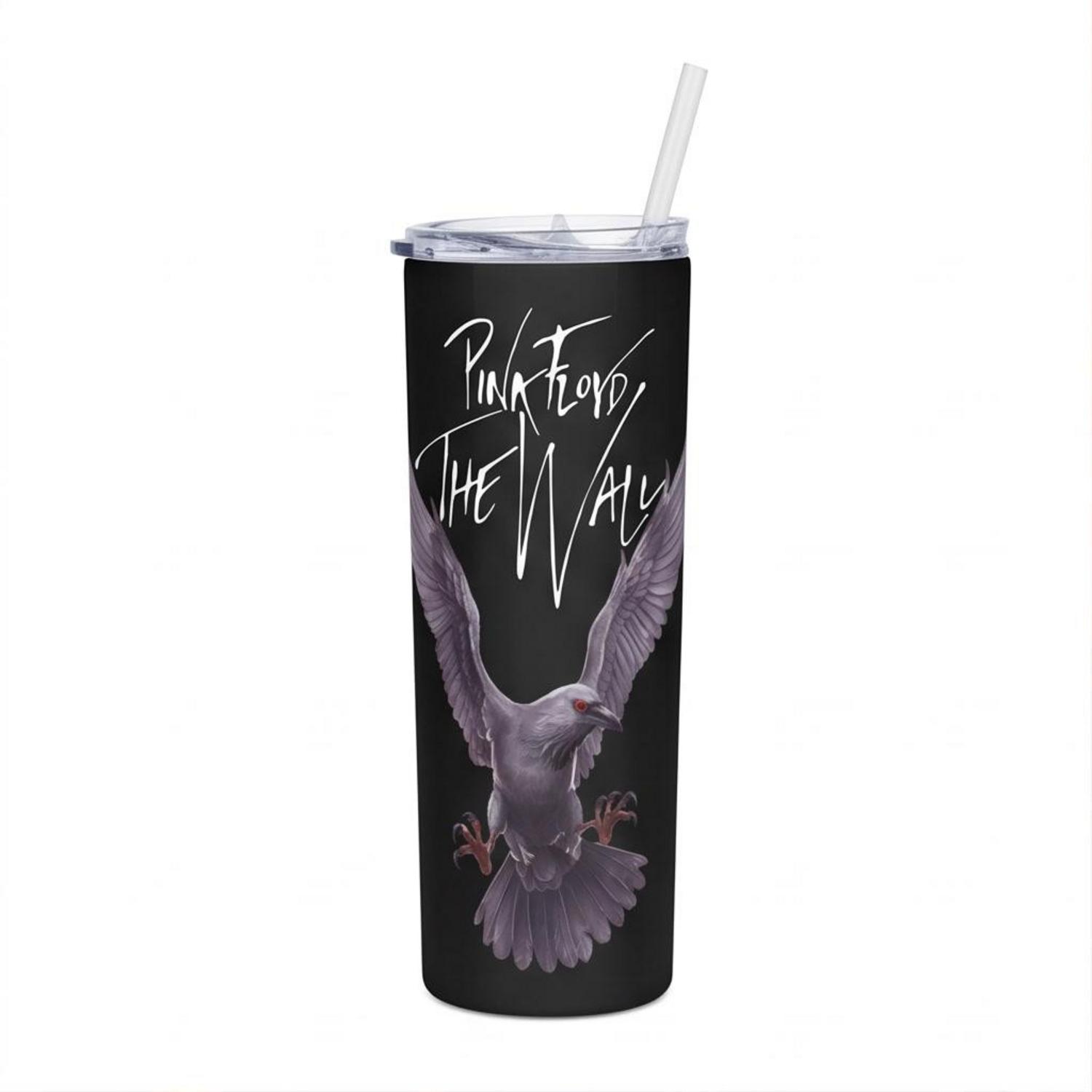 Pink Floyd Tumbler - Death Raven Bird The Wall Pink Floyd Tumbler - Death Raven Bird The Wall