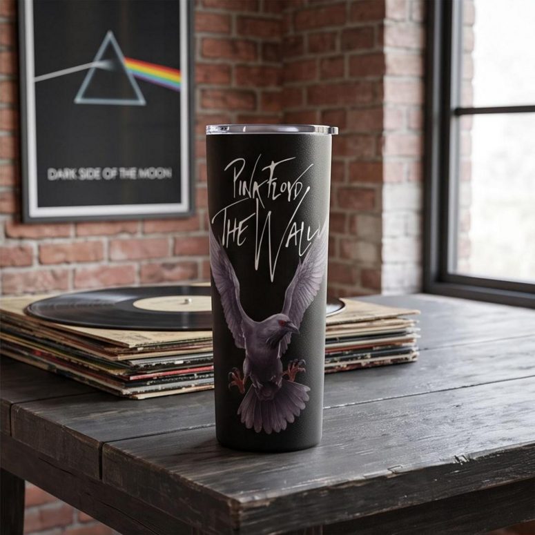 Pink Floyd Tumbler - Death Raven Bird The Wall Pink Floyd Tumbler - Death Raven Bird The Wall