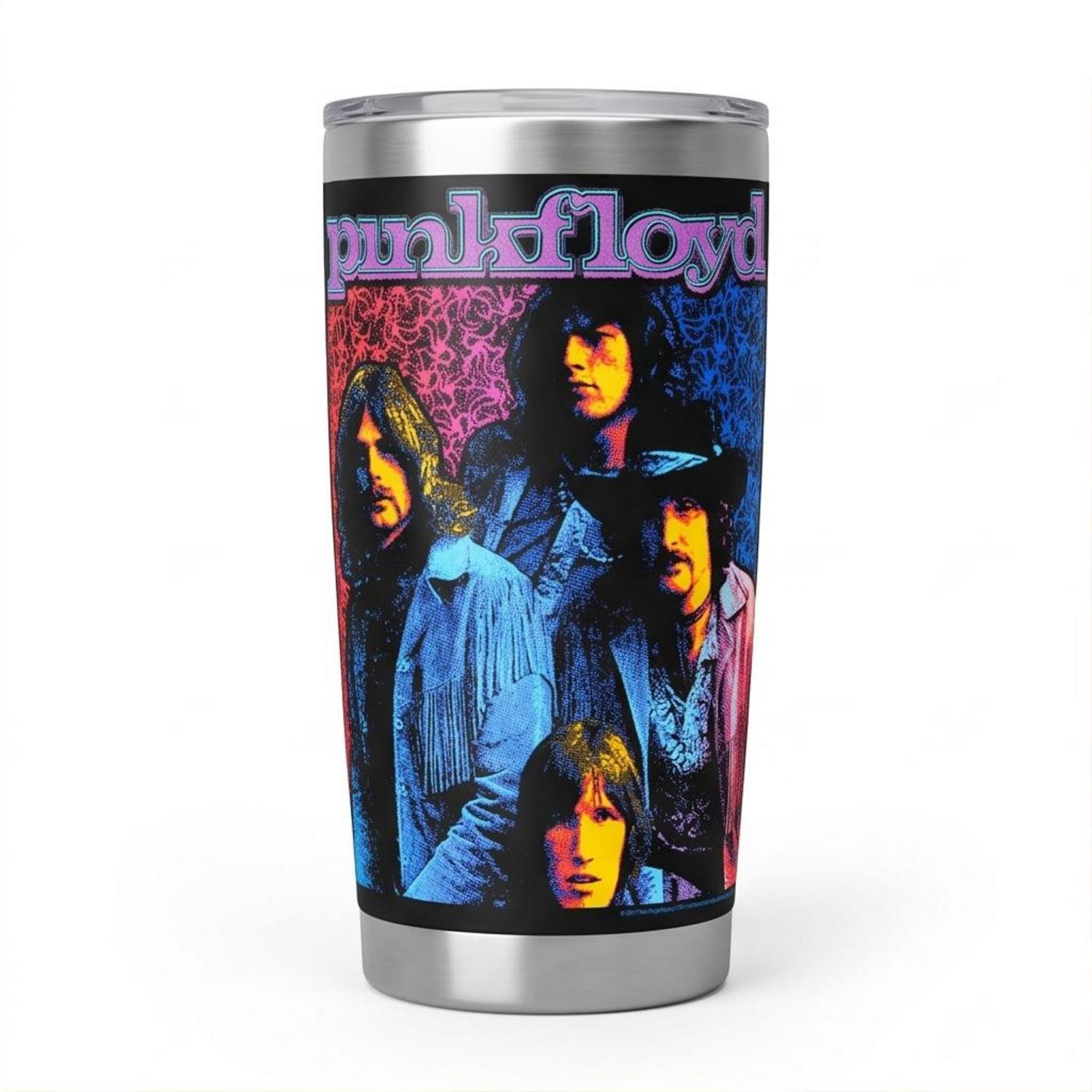 Pink Floyd Tumbler - Discontinued Flower Power Psychedelic Pink Floyd Tumbler - Discontinued Flower Power Psychedelic