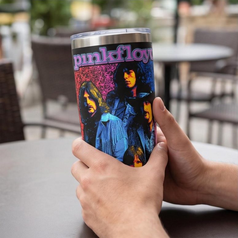 Pink Floyd Tumbler - Discontinued Flower Power Psychedelic Pink Floyd Tumbler - Discontinued Flower Power Psychedelic