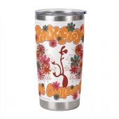 Pink Floyd Tumbler - Floral Lungs In Concert