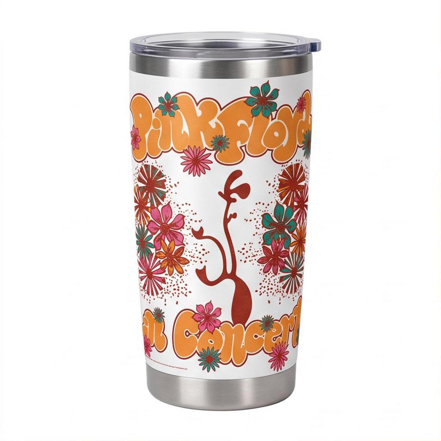 Pink Floyd Tumbler - Floral Lungs In Concert Pink Floyd Tumbler - Floral Lungs In Concert