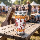 Pink Floyd Tumbler - Floral Lungs In Concert Pink Floyd Tumbler - Floral Lungs In Concert