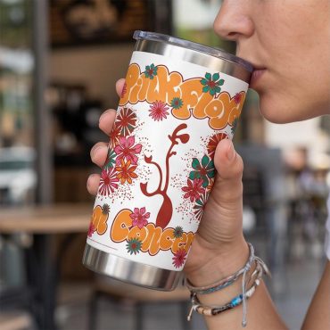 Pink Floyd Tumbler - Floral Lungs In Concert