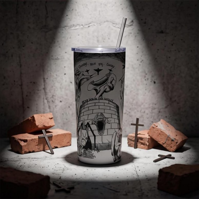 Pink Floyd Tumbler - Goodbye Blue Sky Tear Down The Wall Pink Floyd Tumbler - Goodbye Blue Sky Tear Down The Wall