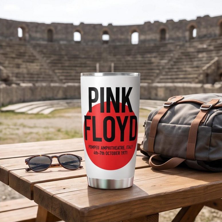 Pink Floyd Tumbler - Live at Pompeii October 1971 Italy Pink Floyd Tumbler - Live at Pompeii October 1971 Italy