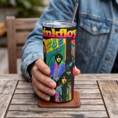 Pink Floyd Tumbler - Psychedelic Colors Members Pink Floyd Tumbler - Psychedelic Colors Members