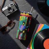 Pink Floyd Tumbler - Psychedelic Colors Members Pink Floyd Tumbler - Psychedelic Colors Members
