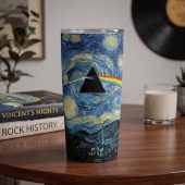 Pink Floyd Tumbler - Starry Night Dark Side Of The Moon Van Gogh