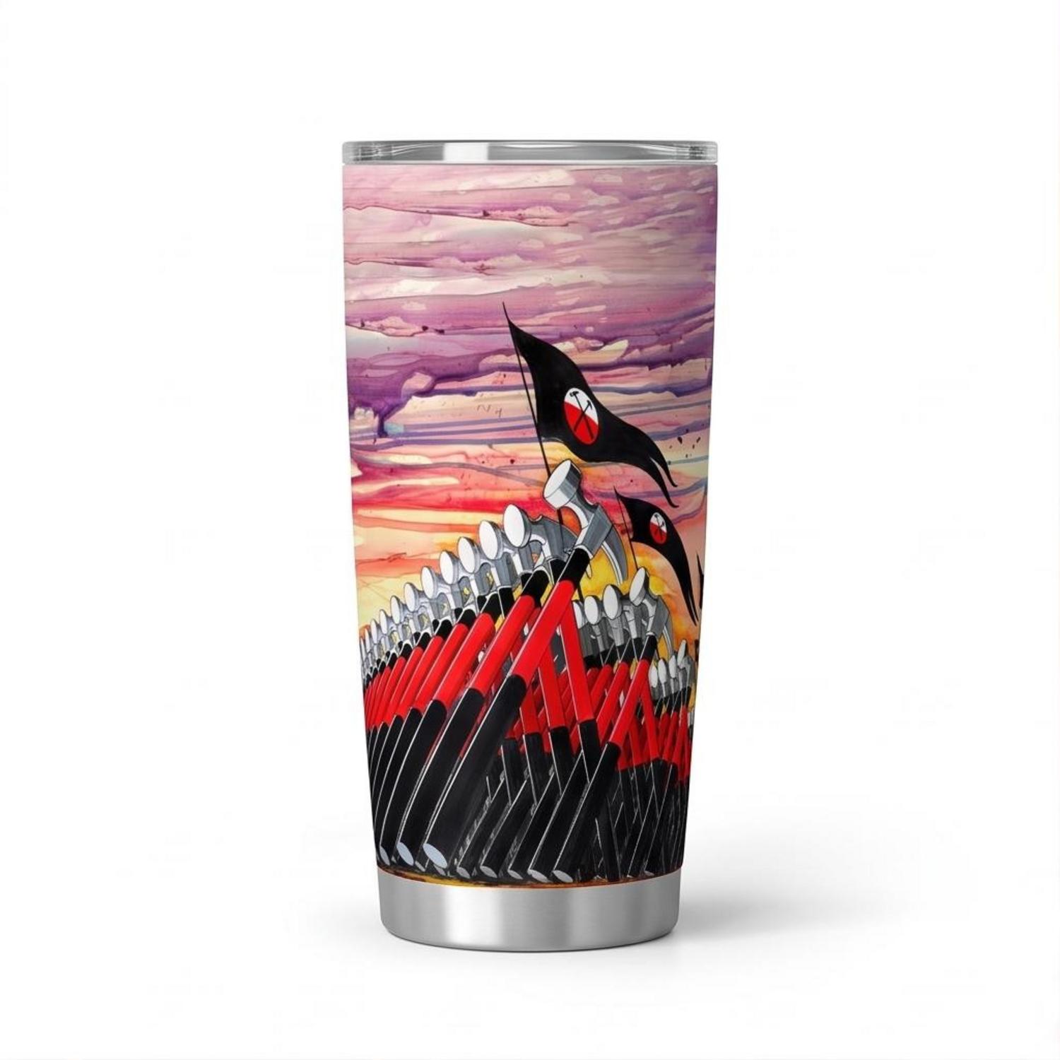 Pink Floyd Tumbler - The Wall Marching Hammers Drawing Art Pink Floyd Tumbler - The Wall Marching Hammers Drawing Art